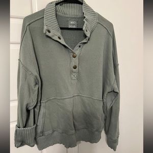 Aerie Oh Snap Weekender Henley size S